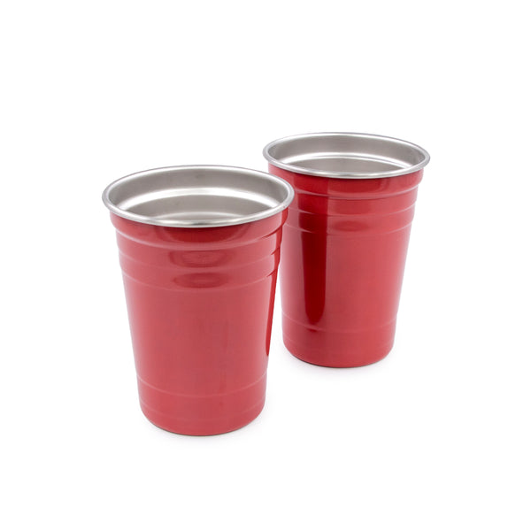 Ruostumaton Teräs Red Cups mukit
